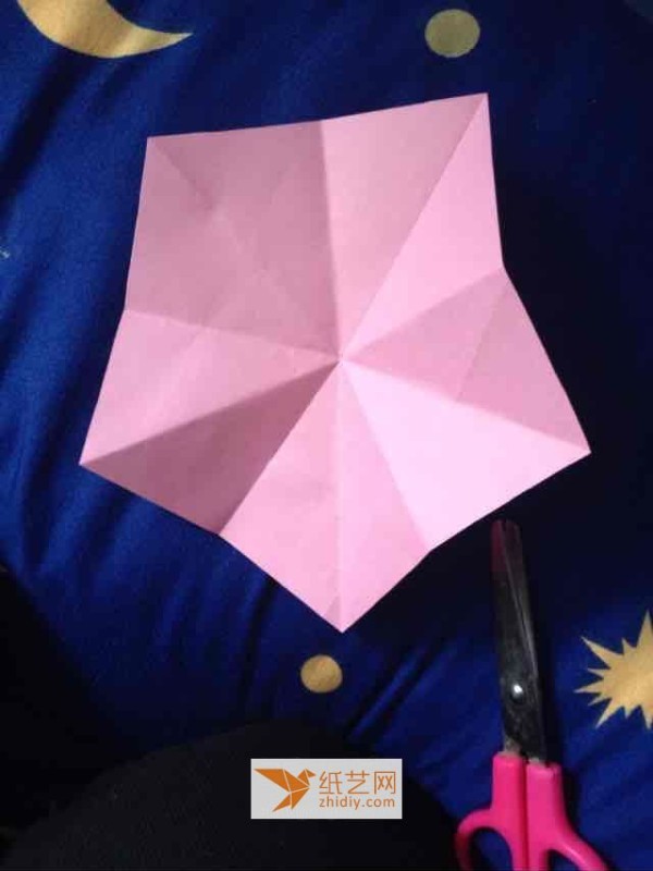 How to get pentagonal five-pointed star paper