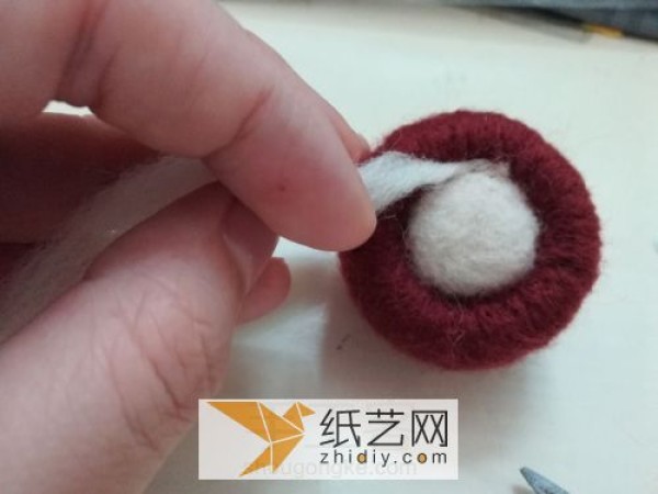 Zero-failure wool felt poking mushroom making tutorial