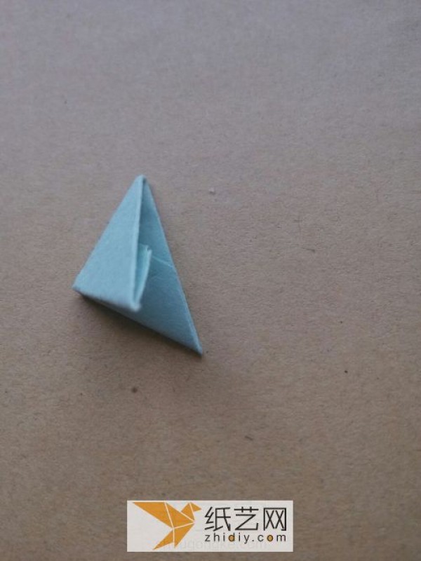 Basic origami triangular plug unit production The foundation of the triangular plug is here