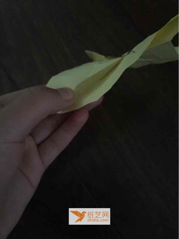 Four-petal simple origami rose tutorial