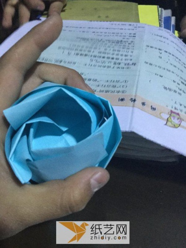 Origami rose Valentines Day gift that can hold small things