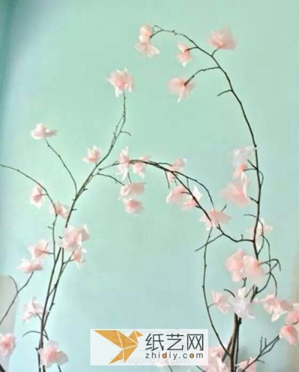 Handmade paper craft cherry blossoms, let’s decorate your home beautifully together!