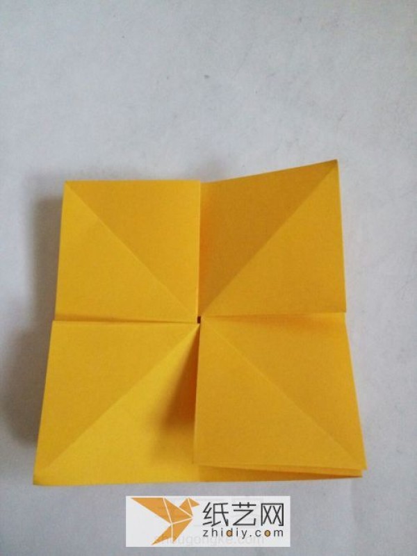 Origami envelope with integrated letter and paper. Simple origami envelope for Valentines Day love letters