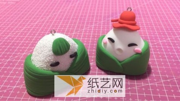 Dragon Boat Festival gift rice dumpling doll made of ultra-light clay