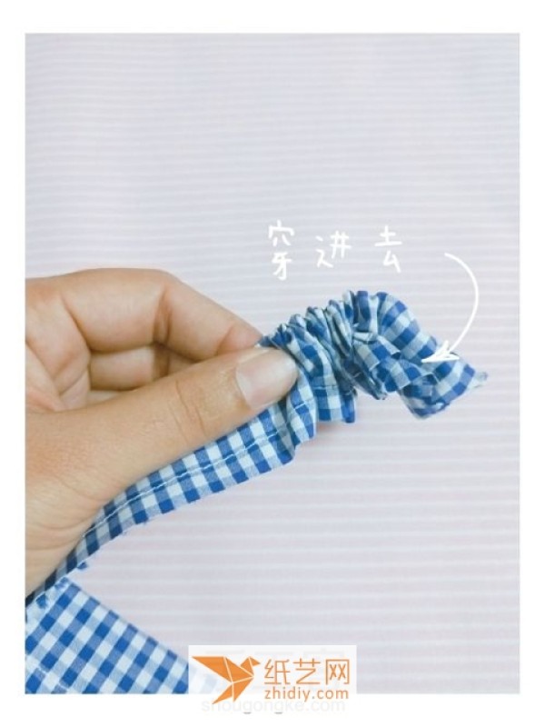 Tutorial on how to make a fresh fabric hair tie