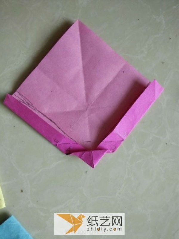 Origami heart envelope for Valentines Day cards