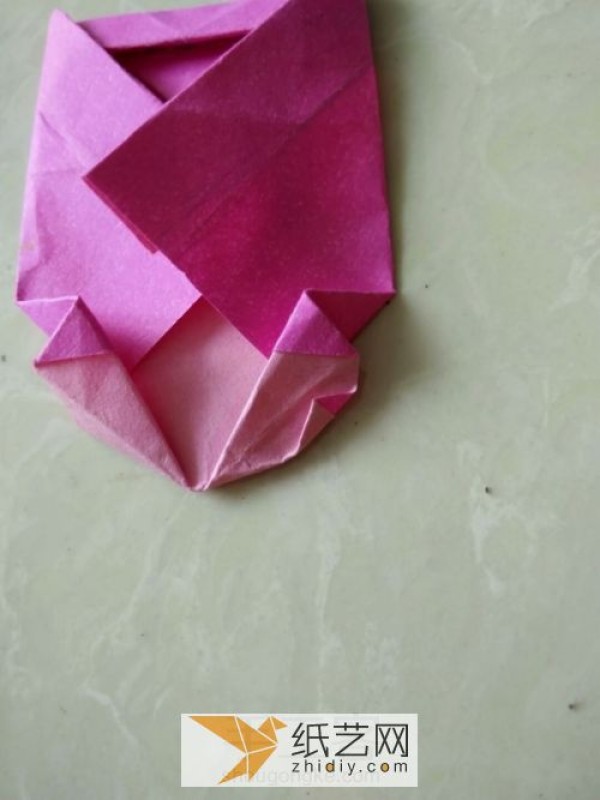 Origami love envelope for Valentines Day cards