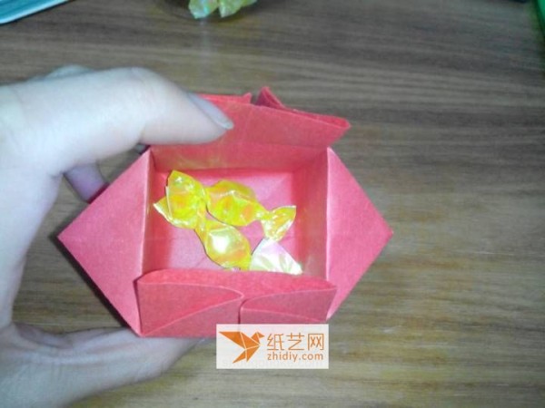 Tutorial on handmade origami gift box formed from one piece of paper DIY making origami box