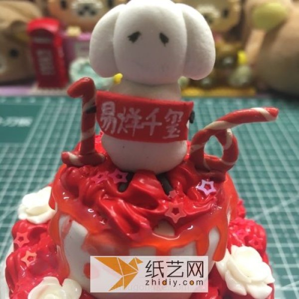 Tutorial on how to make the ultra-light clay birthday cake made by Clover for tfboys