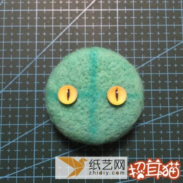 Wool felt handmade illustrated tutorial teaches you how to make a wool felt kitten (translated)