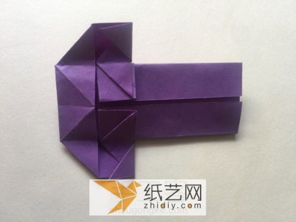 Childrens three-dimensional origami sofa real-shot tutorial, a simple handmade production