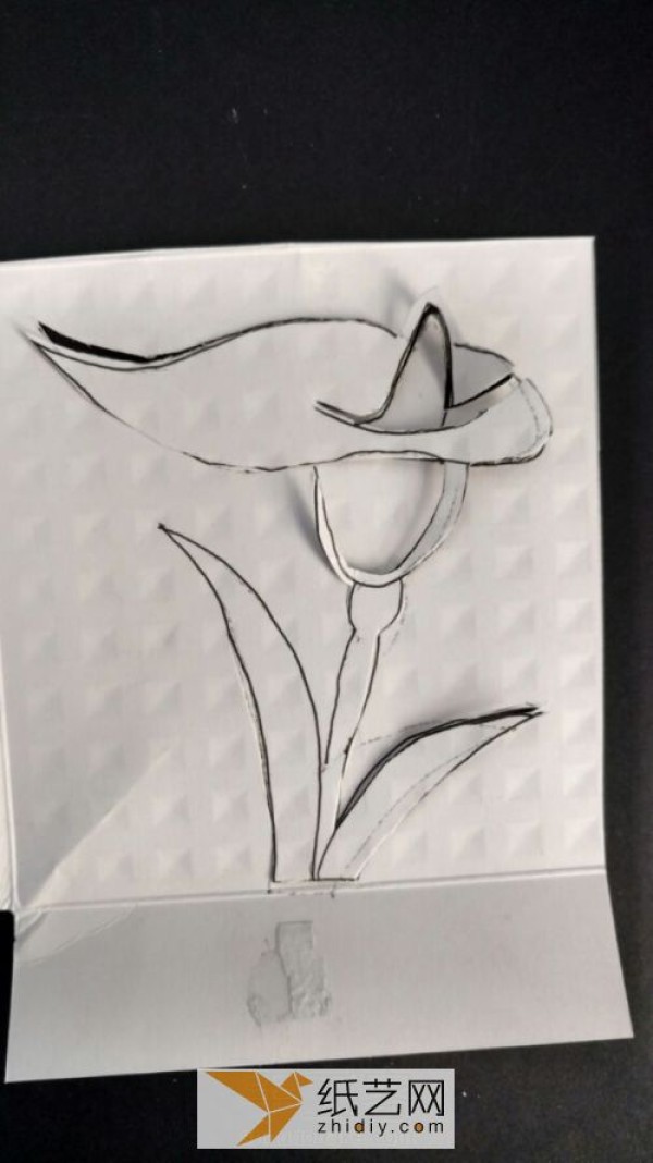 Paper-cut calla lily as a Teacher’s Day gift