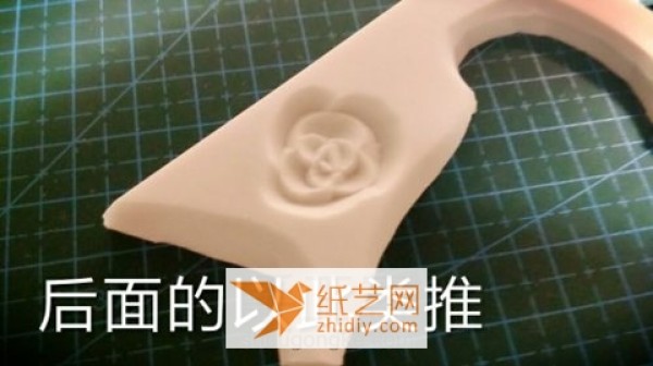 Fancy rubber stamp introductory rose blank making tutorial illustration