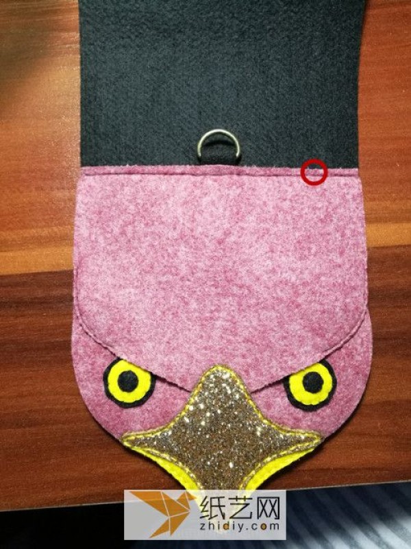 Mid-Autumn Festival gift tutorial for fabric owl mobile phone bag made of non-woven fabrics