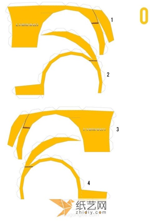 The making process of the cool Bumblebee sports car paper model