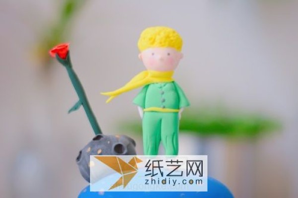 DIY little prince music box birthday gift tutorial made from ultra-light clay