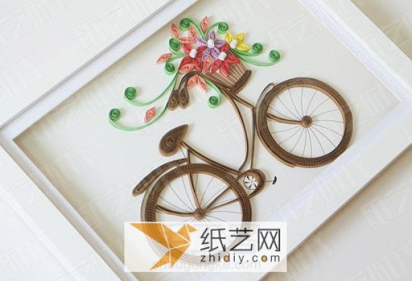 Teachers Day gift with paper bicycle decorative painting