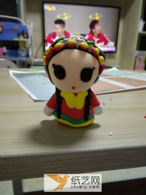 Tutorial on making Peking Opera Hua Dan by hand Clay DIY tutorial collection