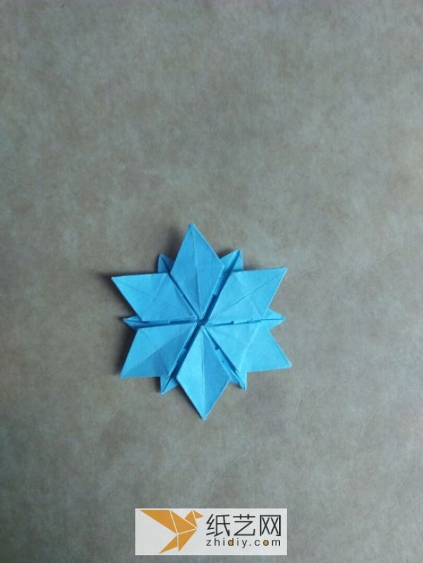 You can also fold a piece of paper into three-dimensional snowflakes!