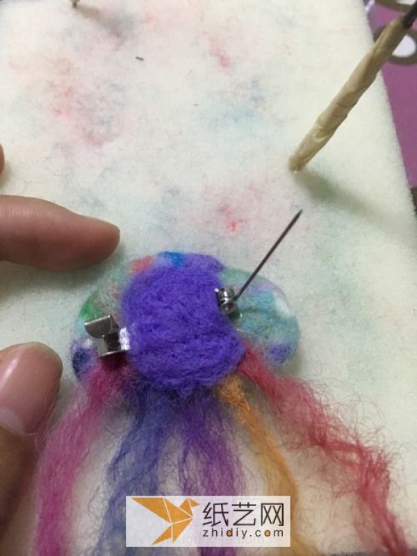 Colorful jellyfish Mother’s Day gift made from wool felt