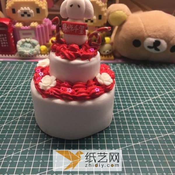 Tutorial on how to make the ultra-light clay birthday cake made by Clover for tfboys