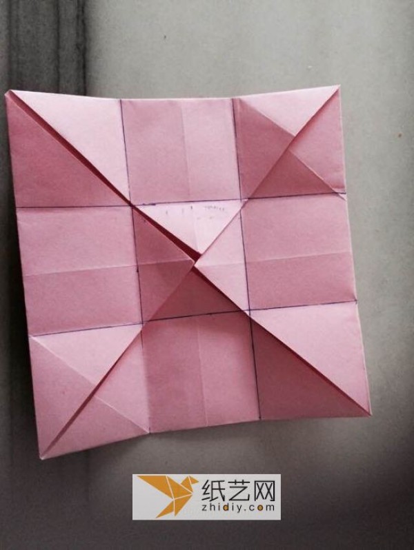 Cream origami box Teachers Day gift packaging box