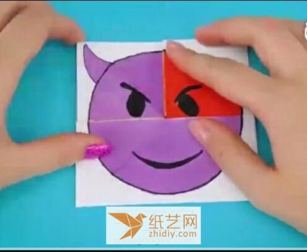 Tutorial on making Christmas greeting cards with funny emoticons of exploding box mechanism