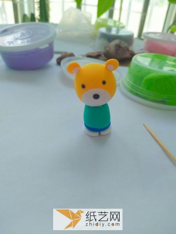 Summer vacation handmade childrens handmade DIY ultra-light clay bear