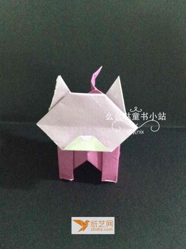 Interesting tutorial on handmade origami cat boxes