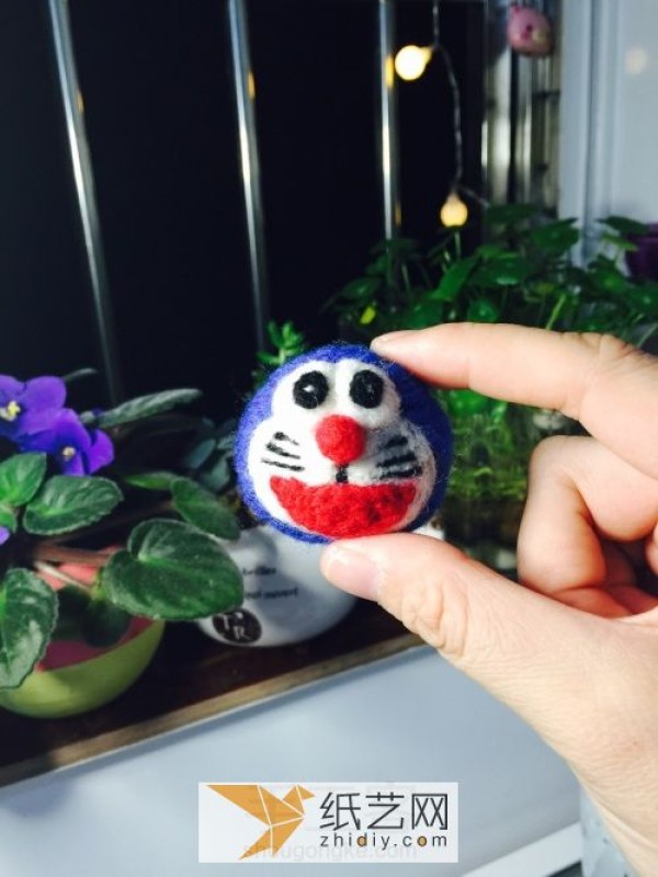 Wool felt Doraemon’s little head. I want my Father’s Day gift to be cartoon-based.