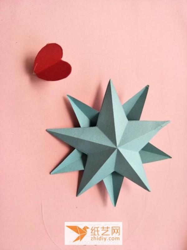 Super simple Christmas origami star decoration making tutorial