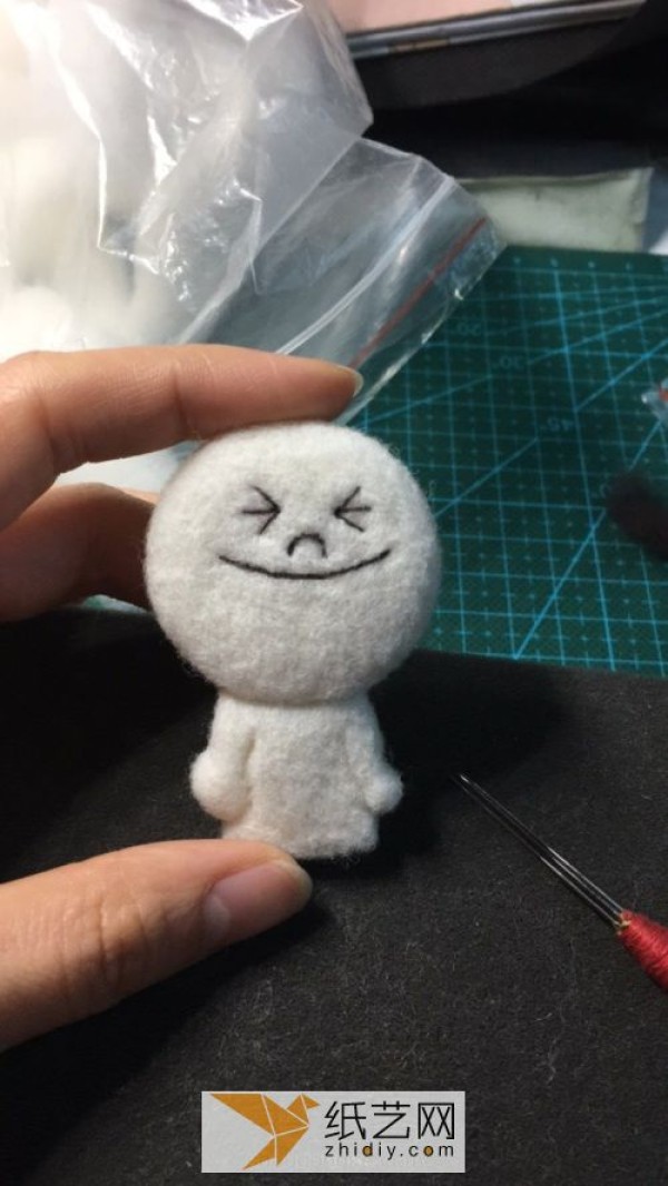 Stupid Wool Felt Steamed Bun Man Brooch A Children’s Day gift for a good friend