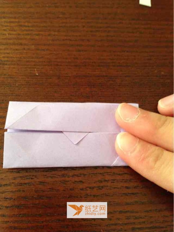 Beautiful handmade origami envelope for Valentines Day is a love letter