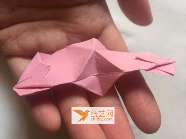 Three-dimensional origami cherry blossom origami flower tutorial