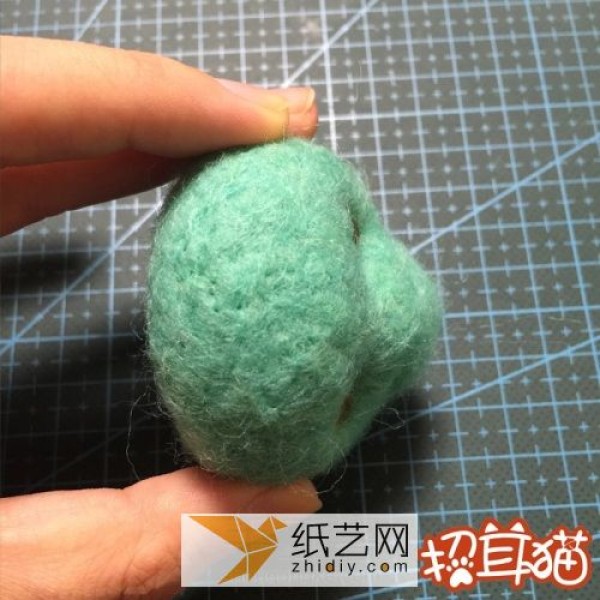 Wool felt handmade illustrated tutorial teaches you how to make a wool felt kitten (translated)