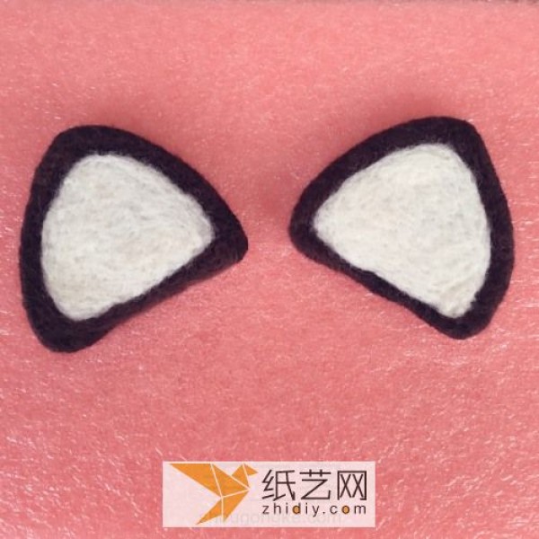 Tutorial on how to make your own wool felt cat ear headband as a Children’s Day gift