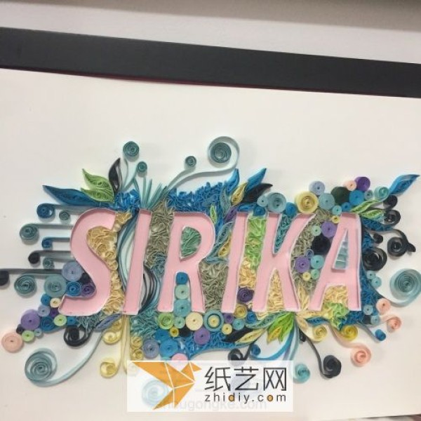 Use three-dimensional paper letters to display your English name. DIY three-dimensional paper paintings by hand.