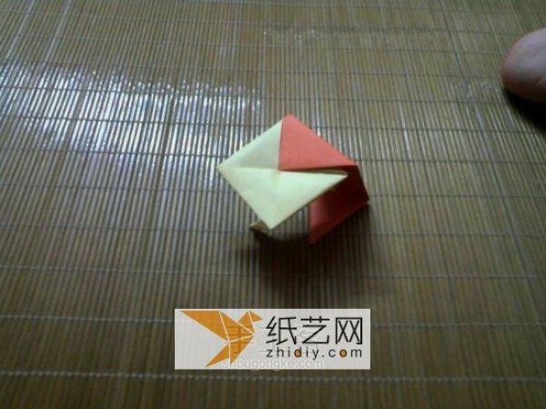 Tutorial illustration of origami cube made from sticky notes Bao Jiao Bao Hui