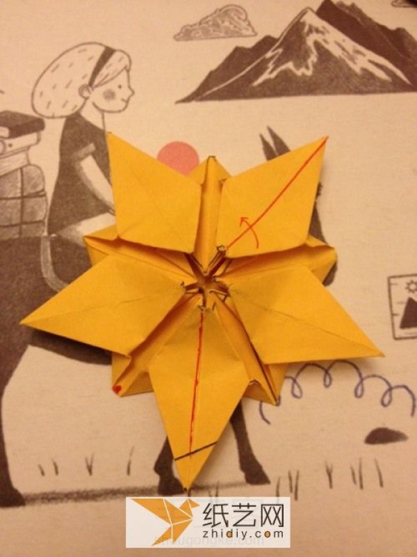 Detailed illustrated tutorial on making exquisite and beautiful origami cherry blossom stars