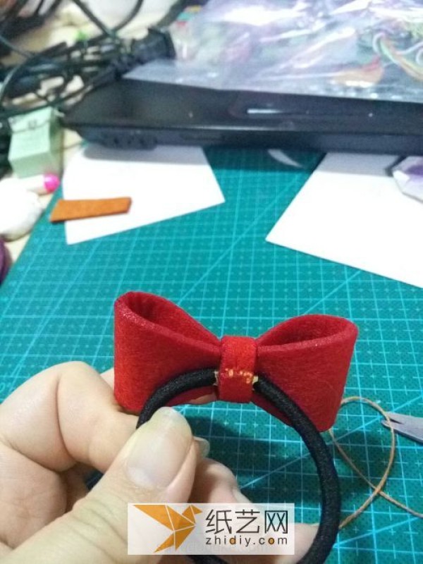 Super simple Childrens Day gift, non-woven bow hair tie for Childrens Day performance