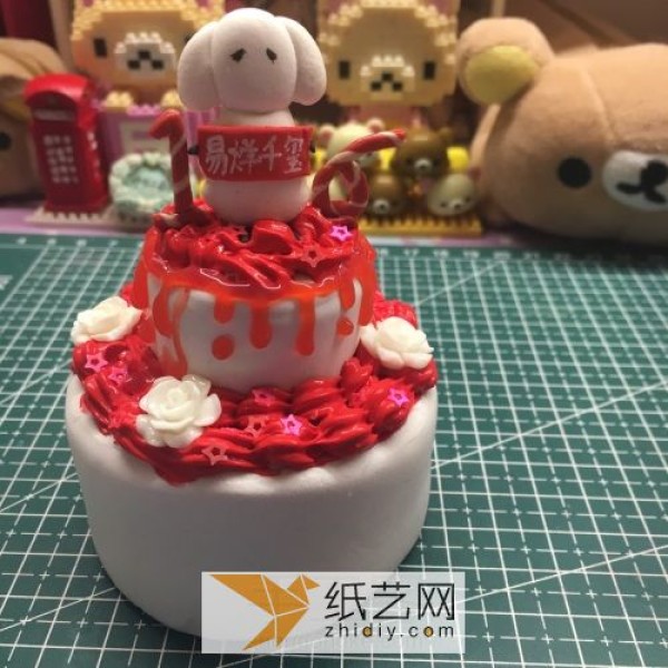 Tutorial on how to make the ultra-light clay birthday cake made by Clover for tfboys