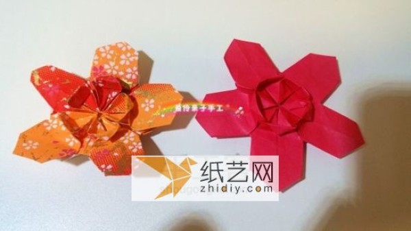 Cherry Blossom Origami Tutorial Illustrated with 48 Steps