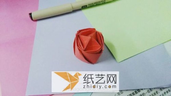 Little surprise for Chinese Valentines Day origami roses