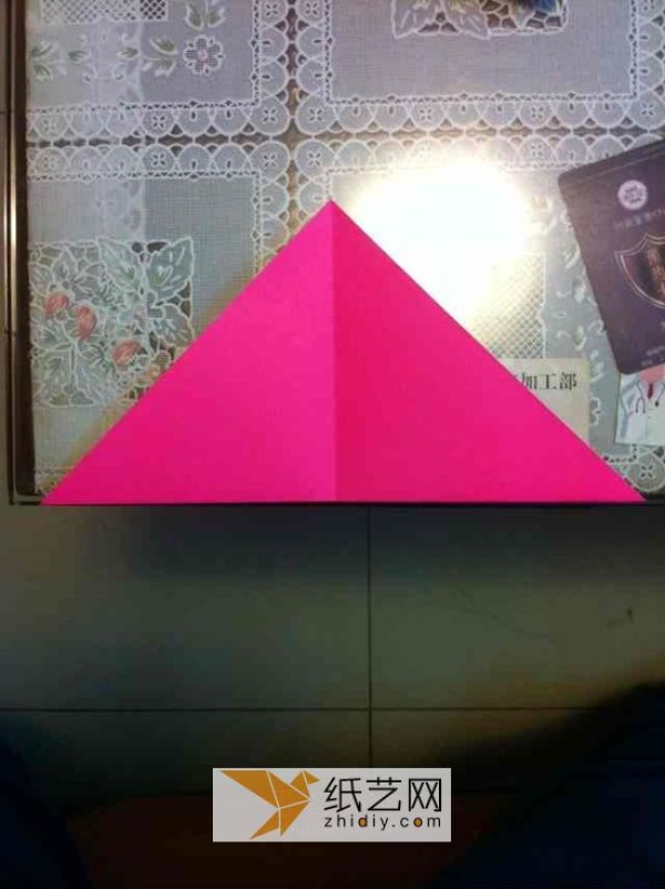 Very simple origami tulips for Teacher’s Day wall poster decoration