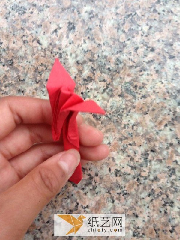 Simple origami phoenix real photo tutorial