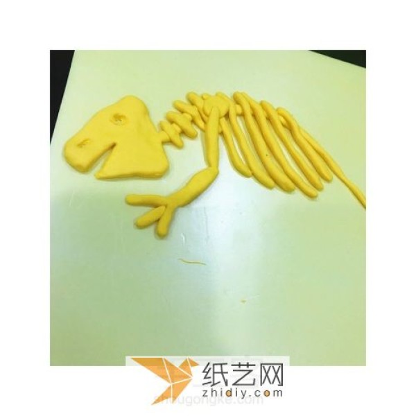 Tutorial on making DIY dinosaur fossil decorative paintings for children using ultra-light clay for Christmas gifts