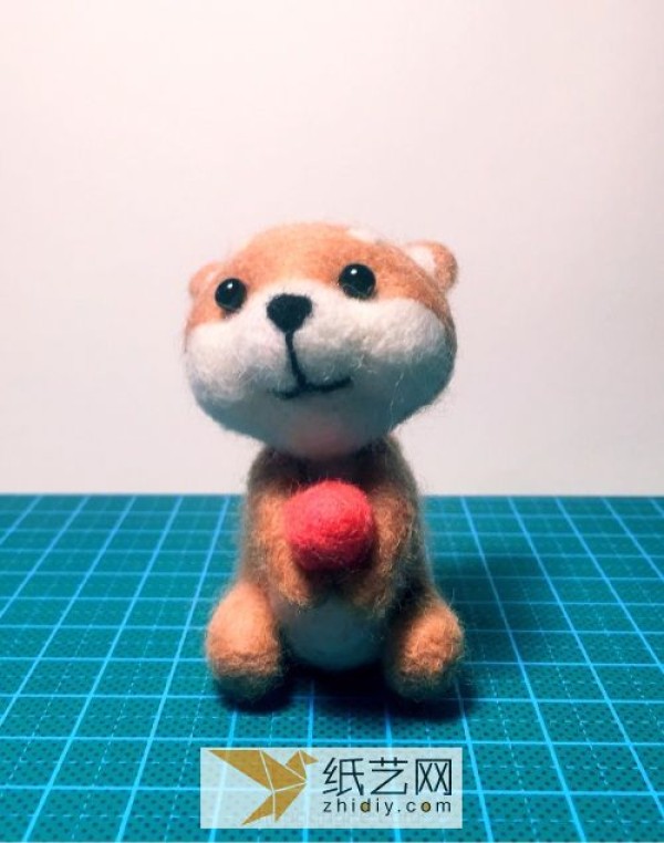 Tutorial on how to make wool felt Shiba Inu, cute Valentine’s Day gift doll