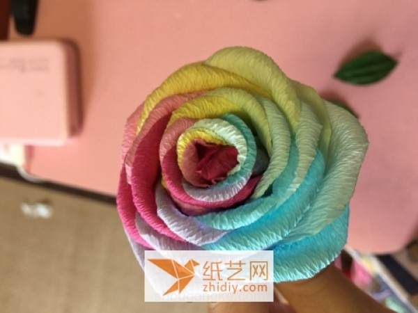 Super Beautiful Rainbow Paper Rose Valentine’s Day Gift Making Tutorial