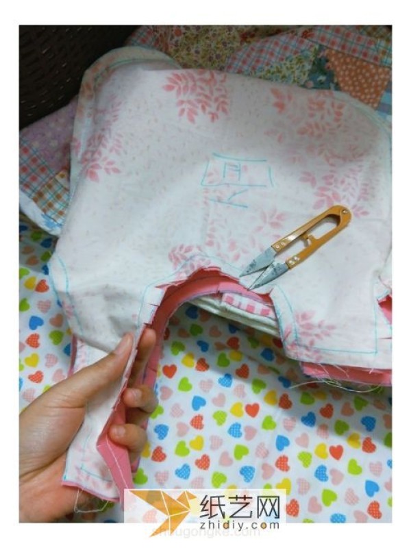 Fabric DIY handbag shopping bag making tutorial, a heart-warming Mother’s Day gift