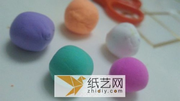 Childrens simple handmade lollipops made of ultra-light clay are delicious